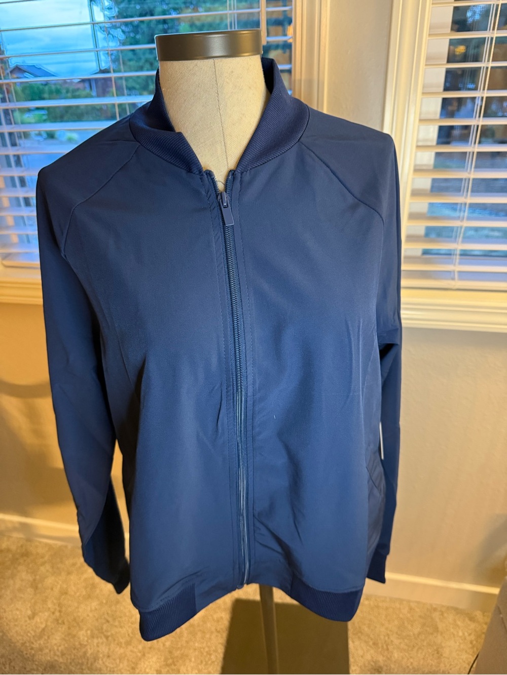 New York Laundry Navy Blue Bomber Jacket